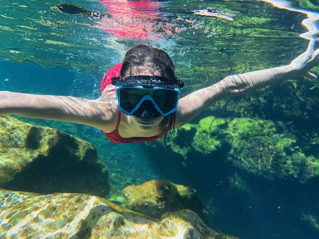 Willow snorkeling